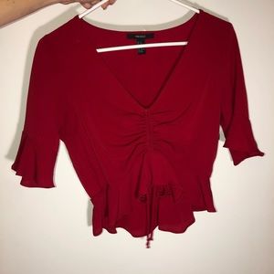 Red blouse